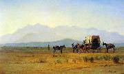 Surveyor's Wagon in the Rockies Bierstadt